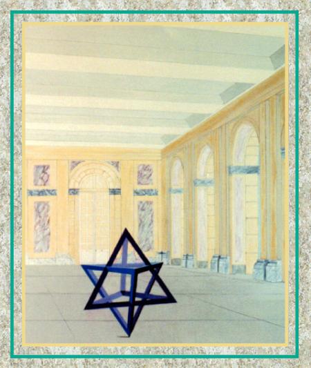 Merkabah.(peinture sur toile) de l'auteur.Herregods Eric