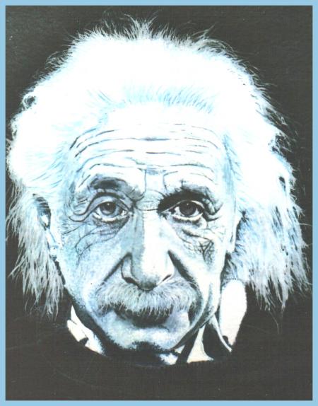 Einstein. (peinture sur papier) Eric Herregods.