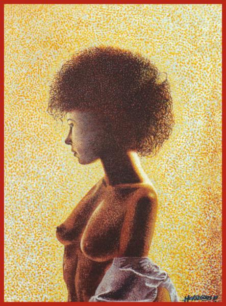 Aida. (peinture sur bois)Eric Herregods
